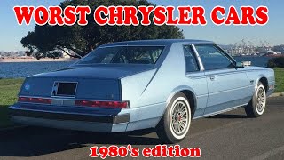 Worst cars of the '80s from Chrysler!