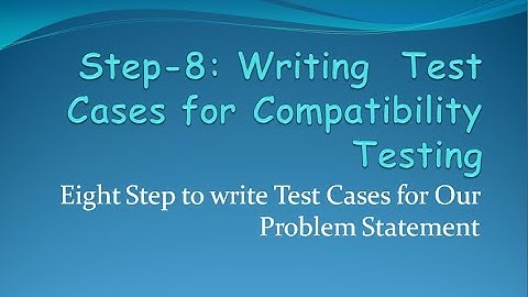 Hands on with Compatibility Testing