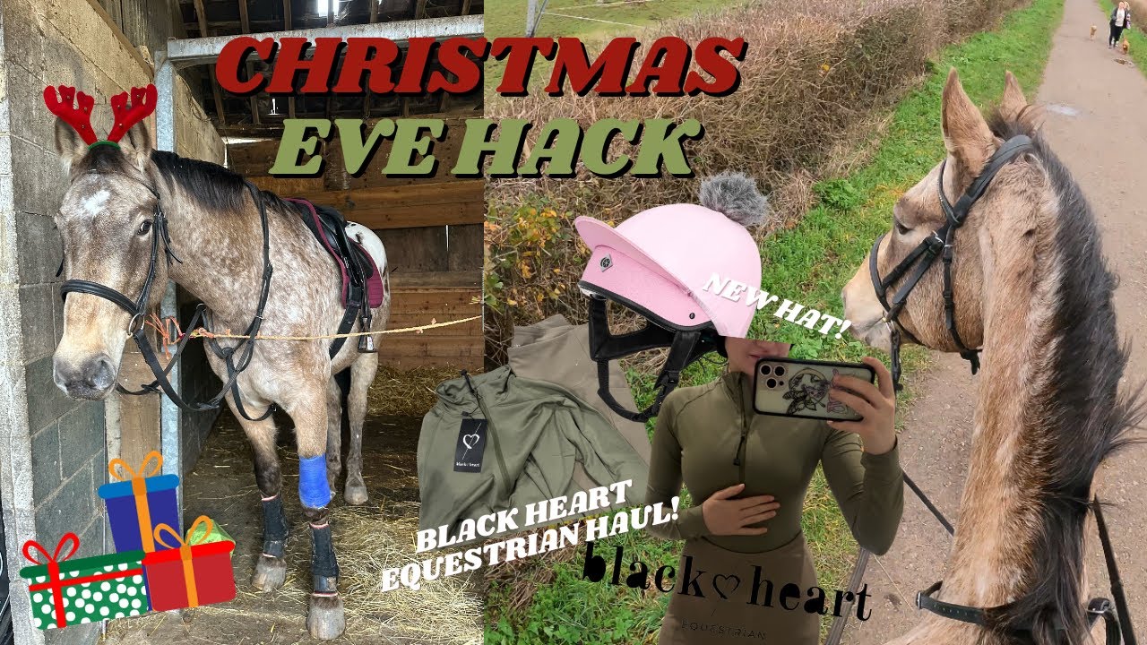 NEW HAT, BLACK HEART EQUESTRIAN HAUL & CHRISTMAS EVE HACK!