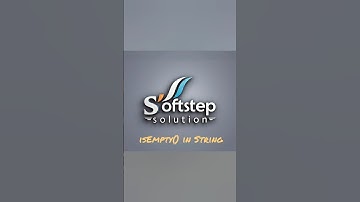 Learn isEmpty() in String with fun #java #string #isEmpty #techtips #softstep #softstepsolution