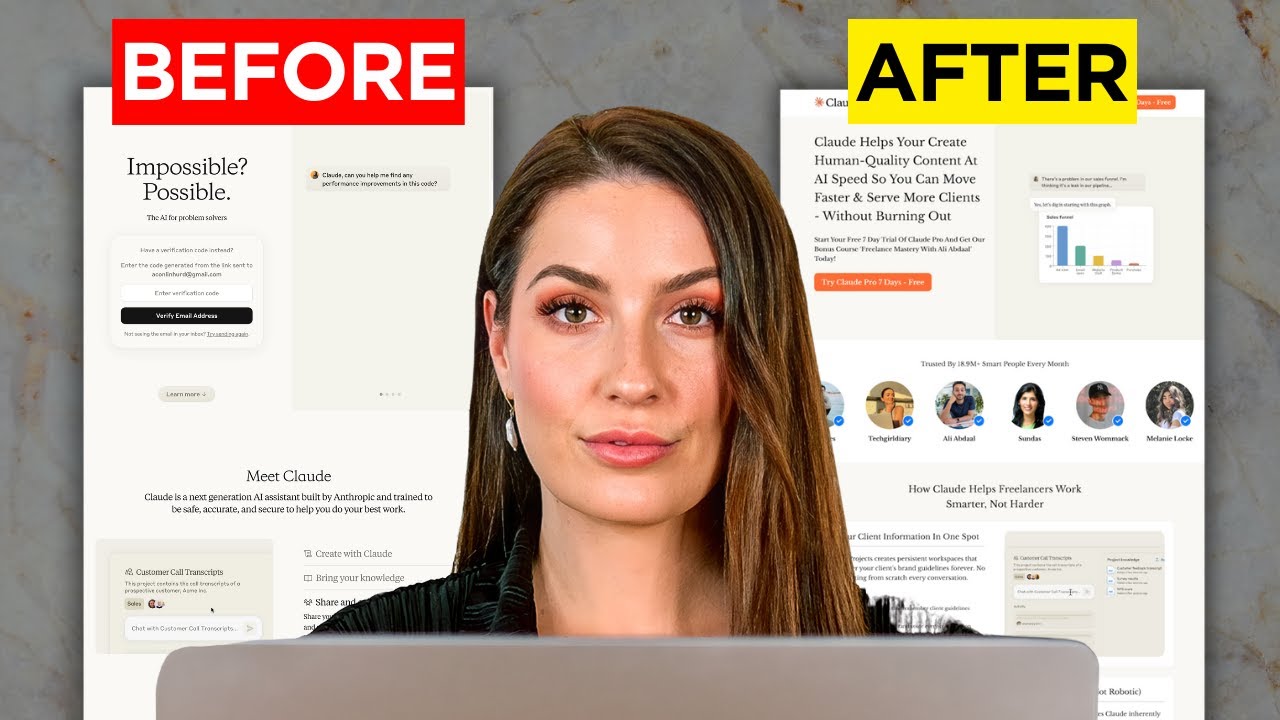 I hate Claude's landing page. So I re-designed it (COPY THIS)