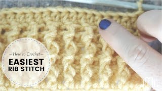 How to Front Post & Back Post Double Crochet  Free Easy Ribbed Stitch Pattern | Last Minute Laura