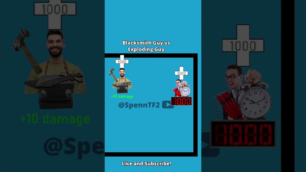 Blacksmith Guy vs Exploding Guy