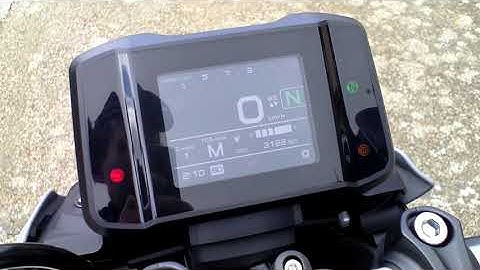 2021 Yamaha MT-09,  cold engine start at 3122km, ticking noise at 1.50