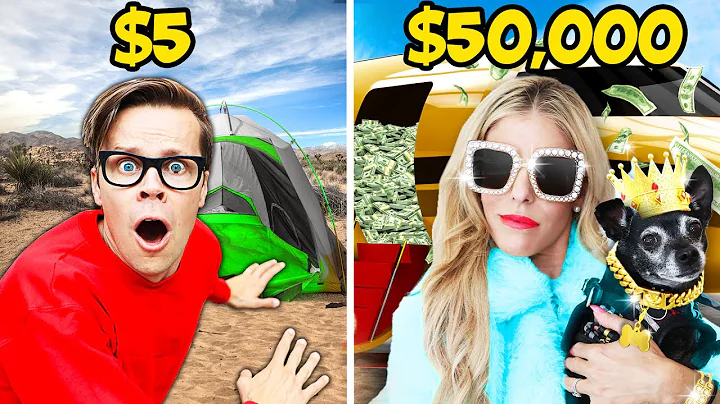 Surviving $5 VS $50,000 Vacation!