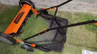 LawnMaster LMRM1801 Push Reel Lawn Mower 18 Inch 5 Blade Review