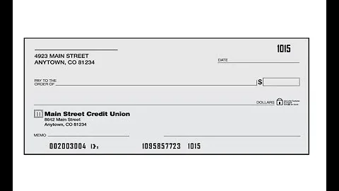 Checking Account-Writing a check