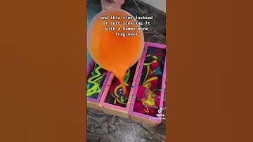 #rainbowsoap PART 3!! 🌈 #coldprocesssoapmaking #neonsoap #soapmaking #soapasmr #cpsoap