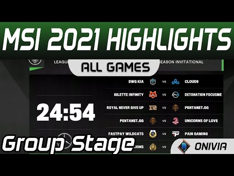 MSI highlights Day 1 All Games MSI 2021 by Onivia
