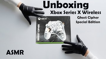 ASMR Unboxing: Xbox Series X Wireless Controller Ghost Cipher!