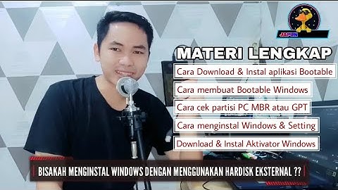 Toturial Instal Windows Menggunakan Hardisk Eksternal - Panduan Lengkap 2023