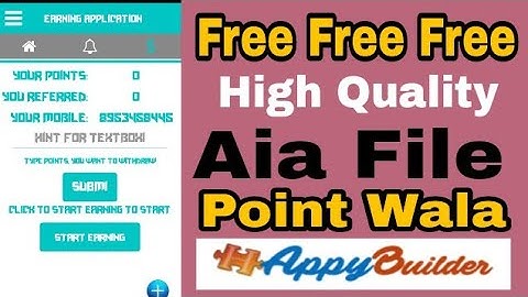 #4 Free High Quality Point Wala.Aia File Appybuilder | Socho Jaanoo