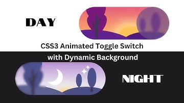 Creating a Stunning CSS Animated Toggle Switch with Dynamic Background | HTML & CSS Tutorial