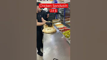 Lebanese Chicken Sandwich Only 2 8 Lebanon Beirut Lebanesecuisine Lebanesefood Travel Vlog 