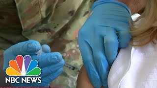 U.S. Hits New Daily Covid Vaccination Record | NBC Nightly News