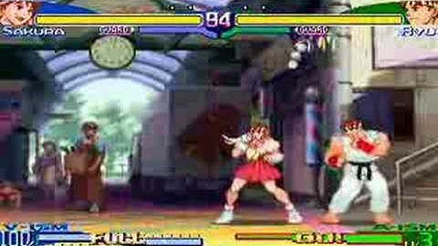 SFA3 V-Sakura V-ism Combos