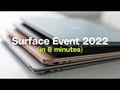 Microsoft Surface 2022 event in 8 minutes