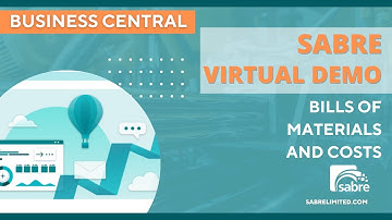 Bills of Materials and Costs | Sabre Virtual Demo 10