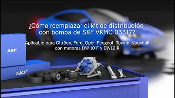 Tutorial - Montaje del kit de distribución con bomba de SKF VKMC 03317