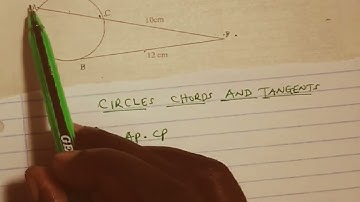 Circles, Chords and Tangents.#Form 3 Mathematics.