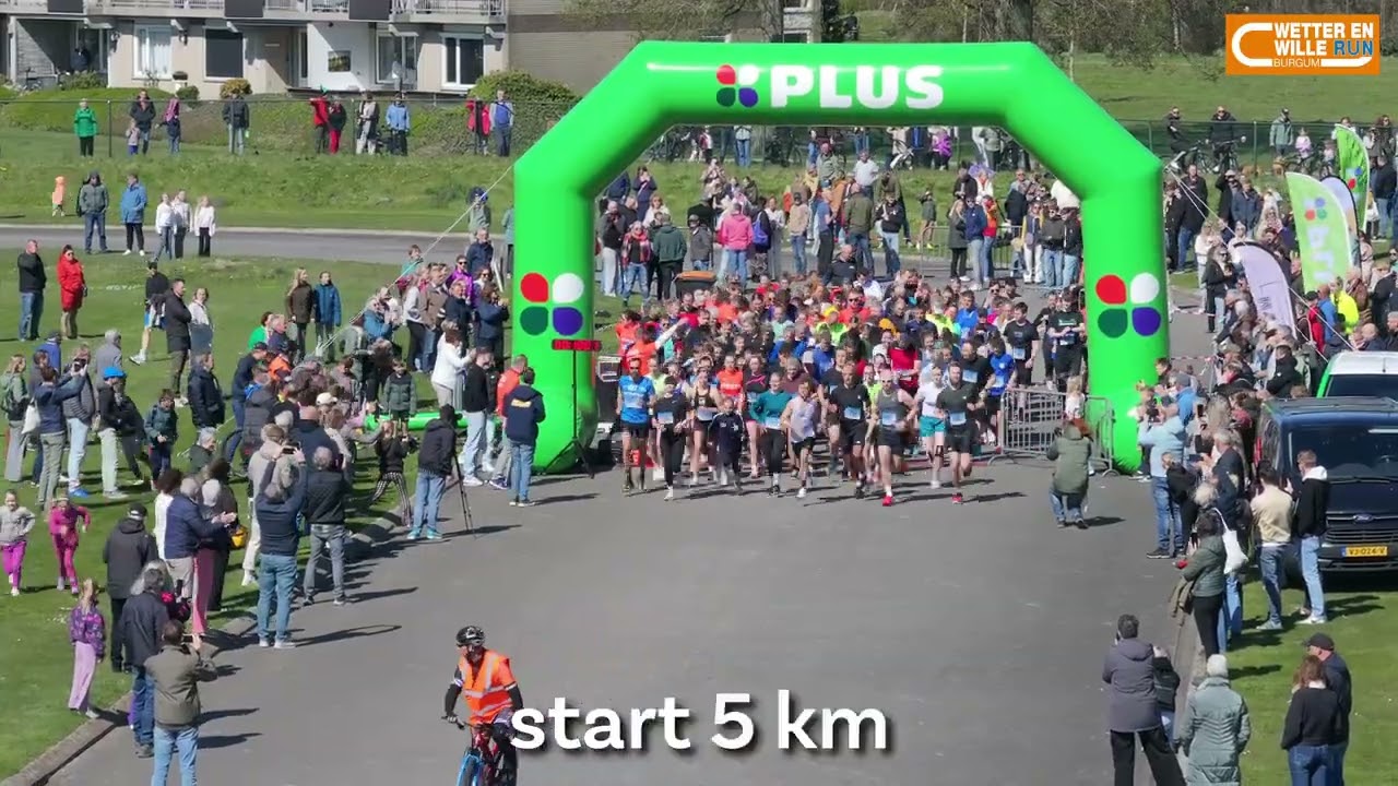 Wetter- en Willerun 2025 - 6 april Burgum - Sfeerimpressie door DroneSfeer