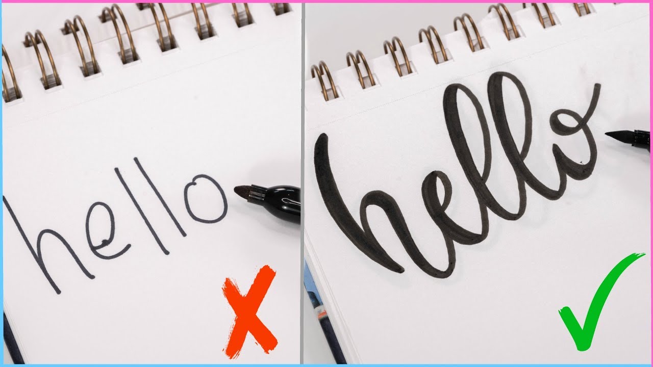 How To: Calligraphy & Hand Lettering for Beginners! Easy Ways to Change Up  Your Writing Style!