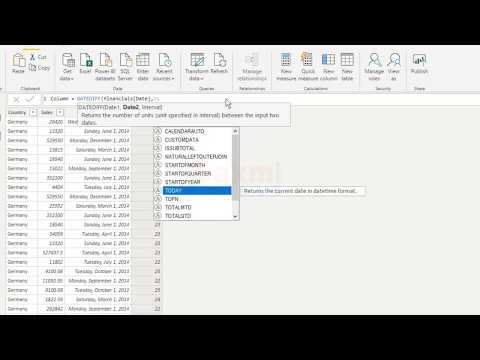 DATEDIFF function (DAX) - DAX DATEDIFF function in power bi part 2