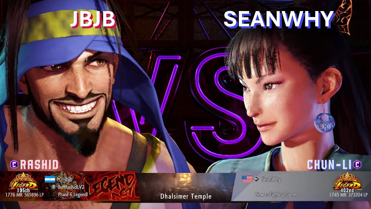SF 6 ⚔ JBJB (Rashid) 🆚 SEANWHY (Chun-Li)  ⚔ Master Level Gameplay