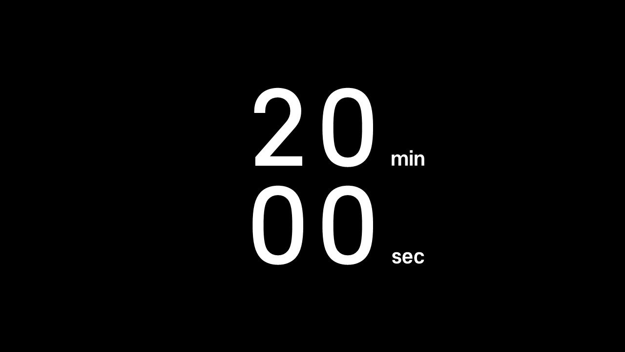 timer for 20 minutes