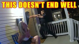 Bodycam Footage - Drunk 20-Year-Old College Student Breaks Female Officer's Hand