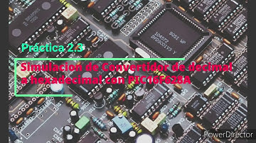 Simulacion de un convertidor de Binario a Hexadecimal para un display con PIC16F628A