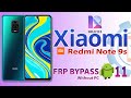 Xiaomi Redmi Note 9s  FRP Bypass Without PC 2021 |  MIUI 12 Note 9 Google Account Unlock Android 11