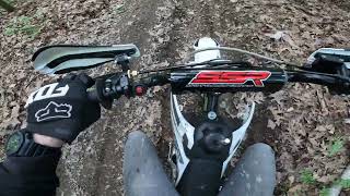 Visiting my Friend in the Woods on an SSR 125 Pit Bike