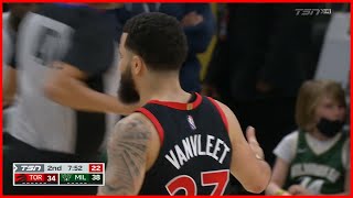 Fred VanVleet 3-Pointer but NO FOUL! | RAPTORS vs BUCKS | Jan 15, 2022 | 21-22 NBA Season