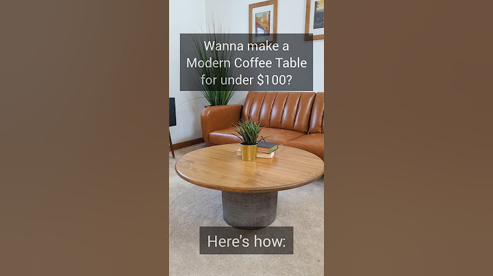 Modern Coffee Table looks without Modern Coffee Table prices...plus it's fun to make stuff! #diy