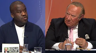 Andrew Neil takes umbrage at "traduced" comment by Nels Abbey BBC Question Time