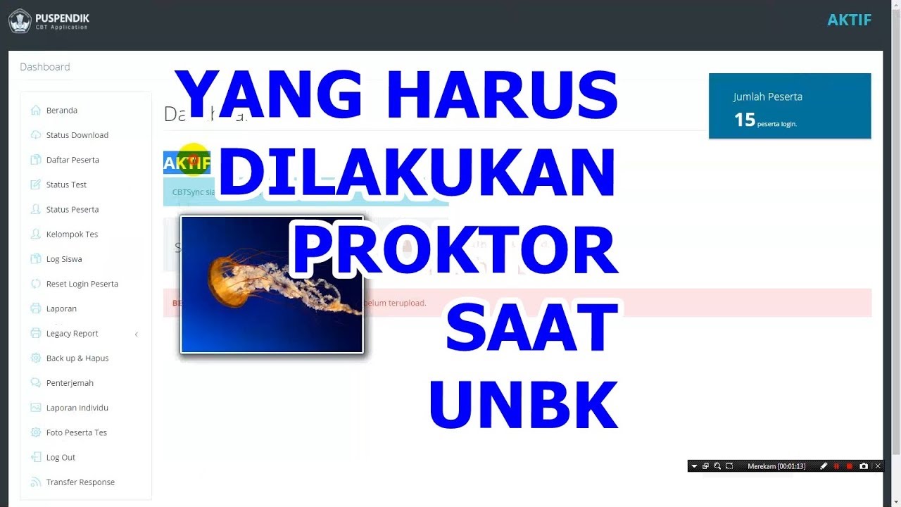 POINT POINT YANG HARUS DILAKUKAN OLEH PROKTOR SAAT PELAKSANAAN SIMULASI ATAU UNBK