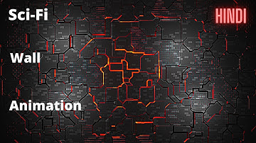 (BLENDER TUTORIAL) Easy Sci-Fi Abstract Wall Animation With Eevee | IN HINDI