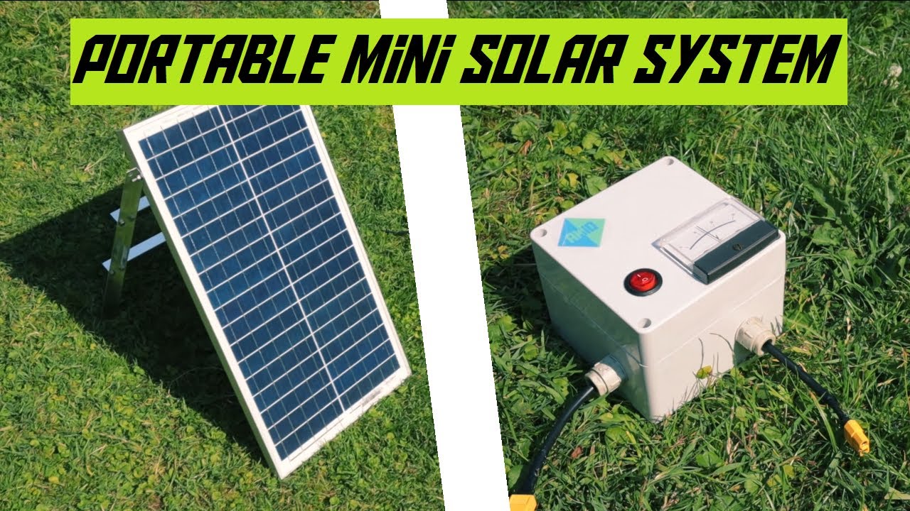 DIY portable mini solar power system 