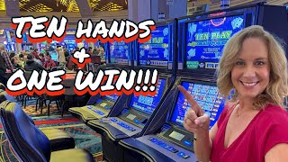 Suzanne is playing VIDEO POKER for $12.50 a hand at Rampart Casino in Summerlin, Las Vegas, Nevada screenshot 1