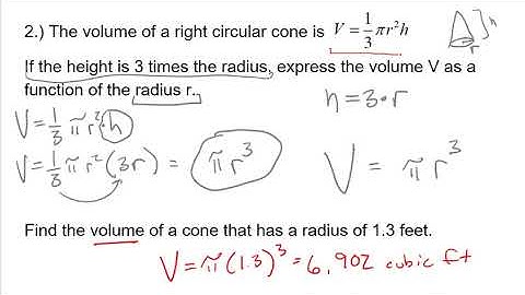 Pre-Calculus: Unit 2 Modeling Word Problems Part 1