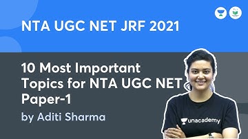 10 Most Important Topics for NTA UGC NET Paper-1 |  NTA UGC NET JRF 2021 | by Aditi Sharma