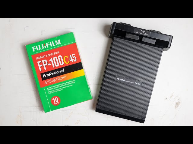 Using Fujifilm FP-100C45 with a PA-45 holder - YouTube