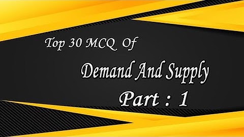 #csworld #icsi #csentrancetest  #CSEET         Top 30 MCQ Of Demand and Supply Part-1