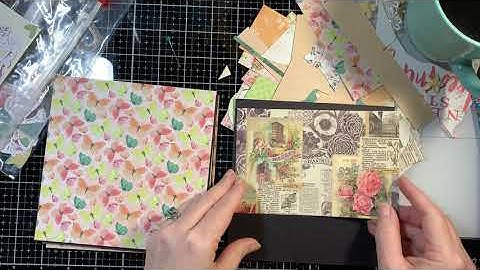 chipboard mini album tutorial- part 1