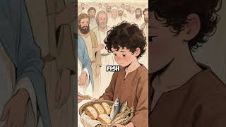 Feeding the 5,000 in a Nutshell 🍞🐟  #bibleshorts  #christianshorts  #bibletruth