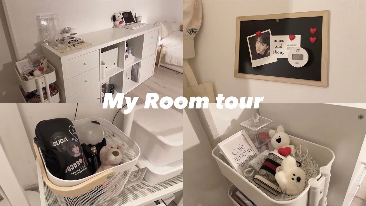 【Room tour】高３生のシンプルな7畳一人部屋紹介♬*°