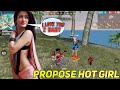 I Love You - Propose Girl Prank In Free Fire ♥️ | Prank With Cute Girl-GIRL REACTION