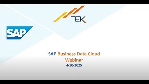 Demystifying SAP Business Data Cloud | Featuring Experts from Tek Analytics