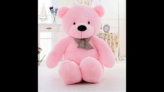 5 feet Pink teddy bear from Amazon unboxing